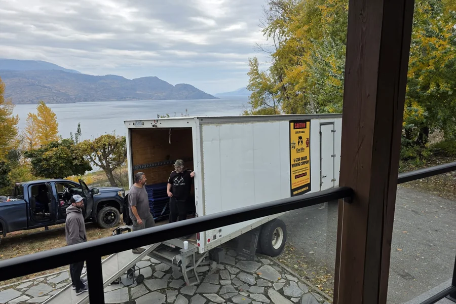 Gorilla Moves branded moving truck ready for a Chilliwack BC local move
